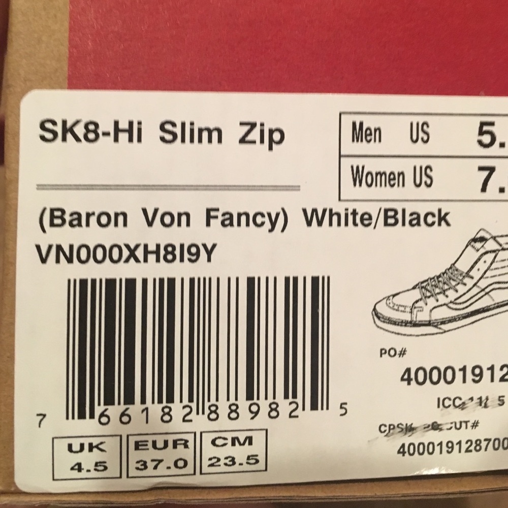 Vans Baron Von Fancy Sk8Hi Slim Zip - Picture 4 of 4